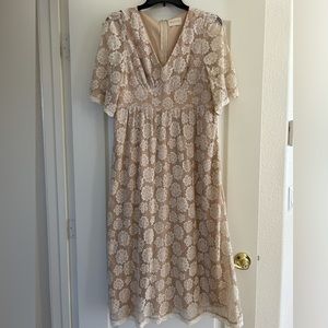 Cream Lace Dress
